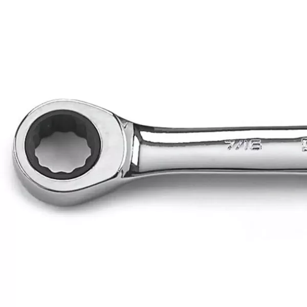 GEARWRENCH 7/16 in. x 1/2 in. Double Box Ratcheting Combination Wrench