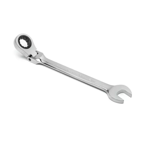 GEARWRENCH 7/16 in. Stubby Flex-Head Combination Ratcheting Wrench