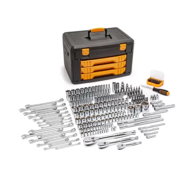 GEARWRENCH 6-Point Mechanics Tool Set in 3-Drawer Storage Box (243-Piece)