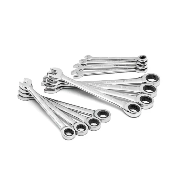 GEARWRENCH Metric Combination Ratcheting Wrench Set (12-Piece)