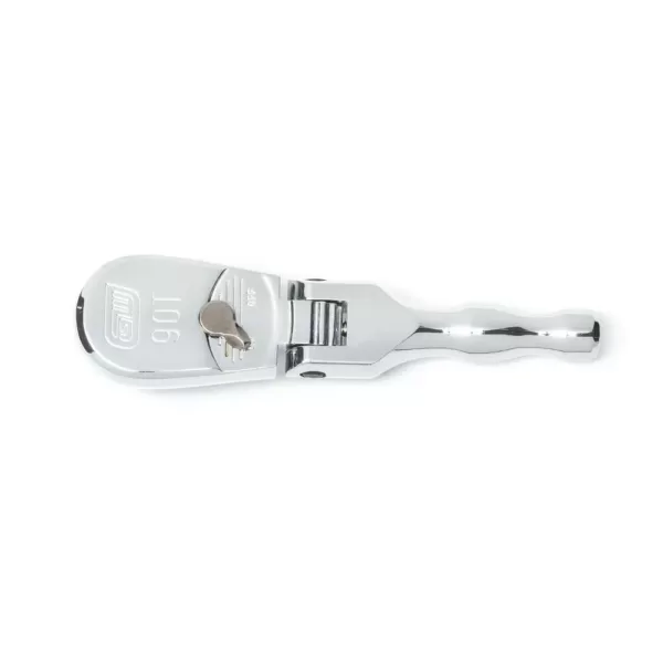 GEARWRENCH 3/8 in. Drive x 5 in. 90-Tooth Stubby Flex Head Teardrop Ratchet