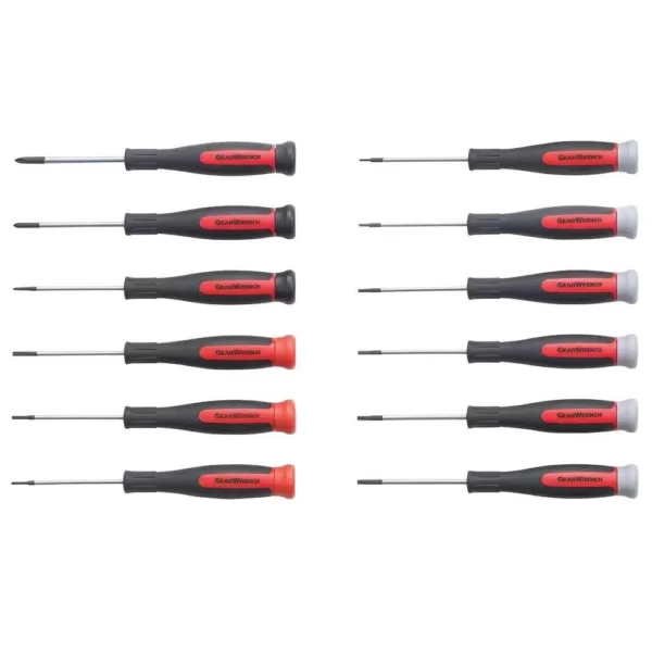 GEARWRENCH Mini Torx Dual Material Screwdriver Set (12-Piece)