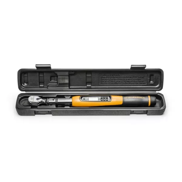 GEARWRENCH 1/2 in. Flex Head Electronic Torque Wrench with Angle 25 ft./lbs. to 250 ft./lbs.