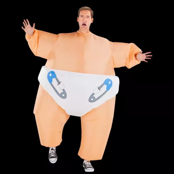 Gemmy Adult Inflatable Big Babies Sumo Baby Halloween Costume