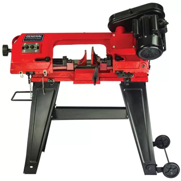 General International 5 Amp 4.5 in. Stationary Metal Cutting Band Saw with Stand