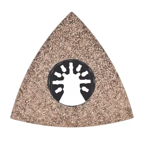 Genesis Universal 3-1/8 in. Quick-Fit Triangular Carbide Grit Oscillating Quick-Release Rasp