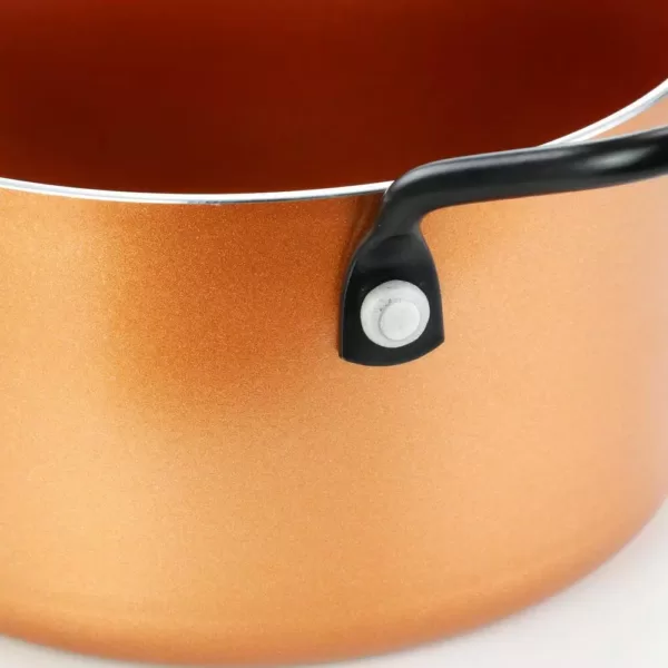 Gibson Home Cairo Sunset 1.4 qt. Aluminum Dutch Oven in Copper