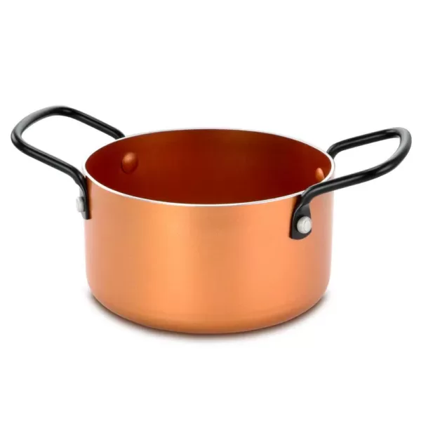 Gibson Home Cairo Sunset 1.4 qt. Aluminum Dutch Oven in Copper