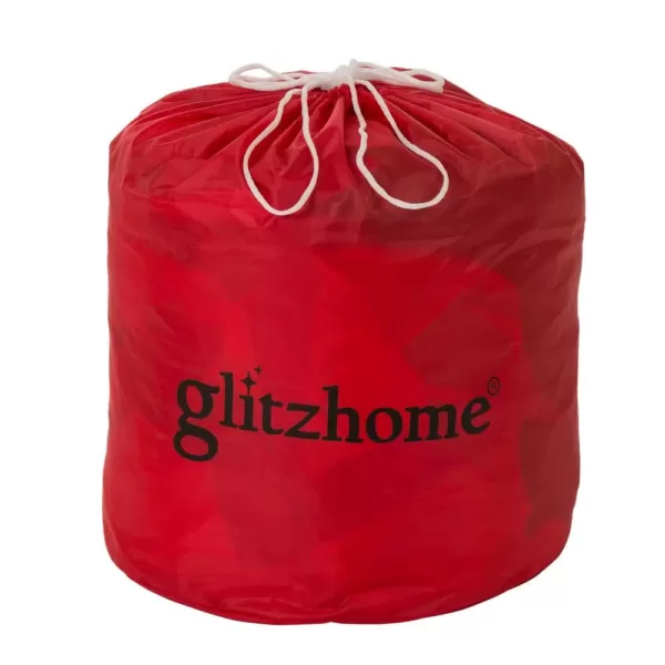 Glitzhome 12 ft. Lighted Inflatable Santa Decor