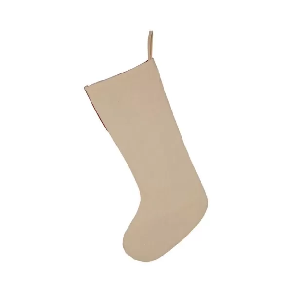 Glitzhome 21 in. H Fabric Cardinal Stocking