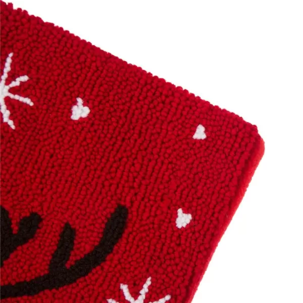 Glitzhome Hooked Stocking (Reindeer and Fox) (Set of 2)