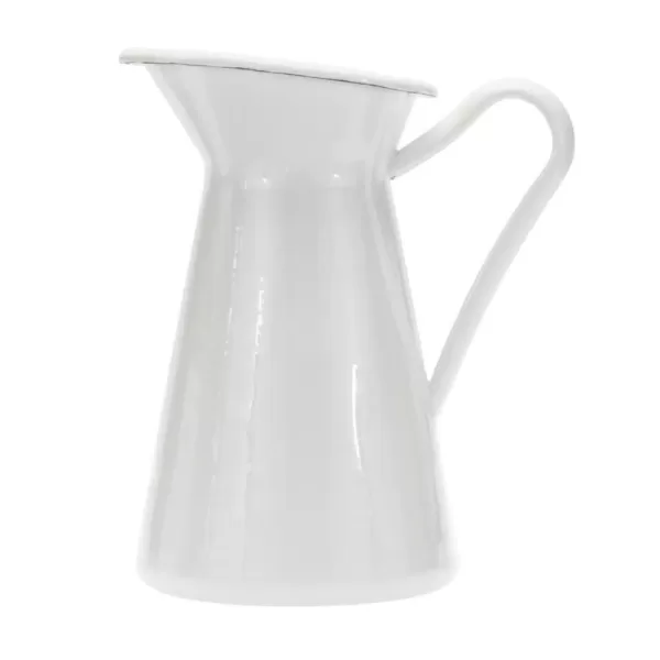 Golden Rabbit 3 qt. White Enamelware Pitcher