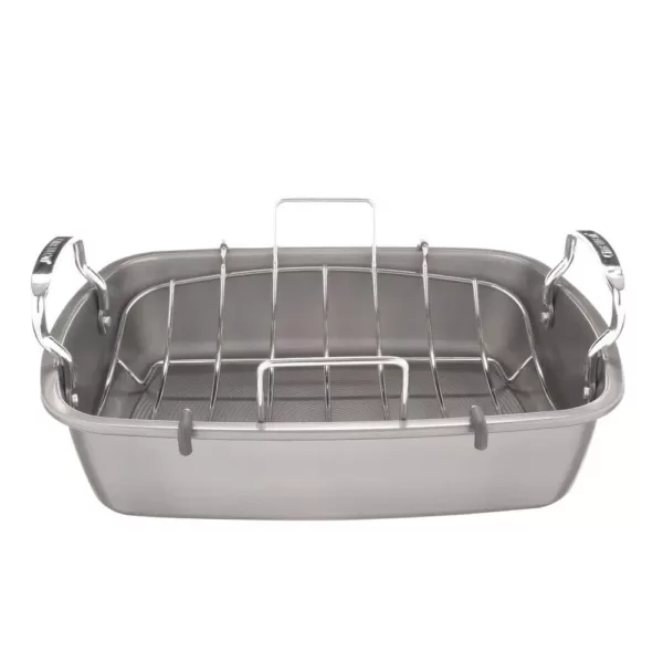 Circulon 17 in. x 13 in. Nonstick Bakeware Roaster with U-Rack