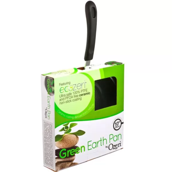 Ozeri Green Earth 10 in. Aluminum Ceramic Nonstick Frying Pan in Green