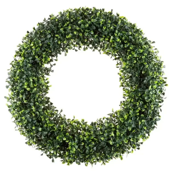 Pure Garden 19.5 in. Artificial Boxwood Wreath