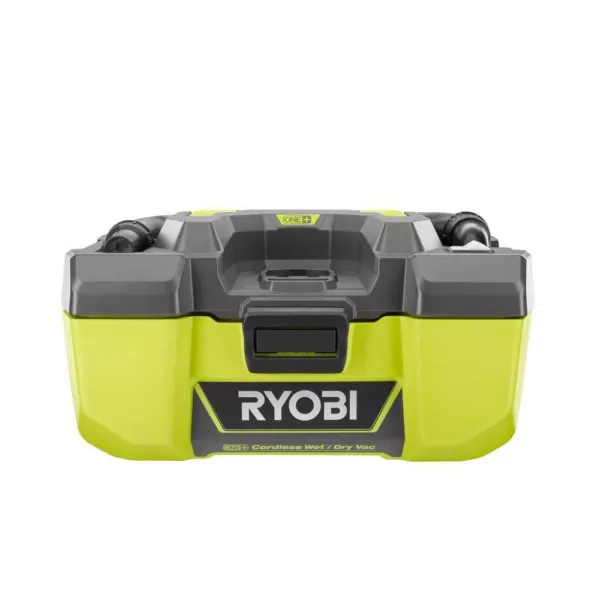 RYOBI 18-Volt ONE+ 3 Gal. Project Wet/Dry Vacuum w/Accessory Storage and Lithium-Ion 4.0 Ah LITHIUM+ HP High Capacity Battery