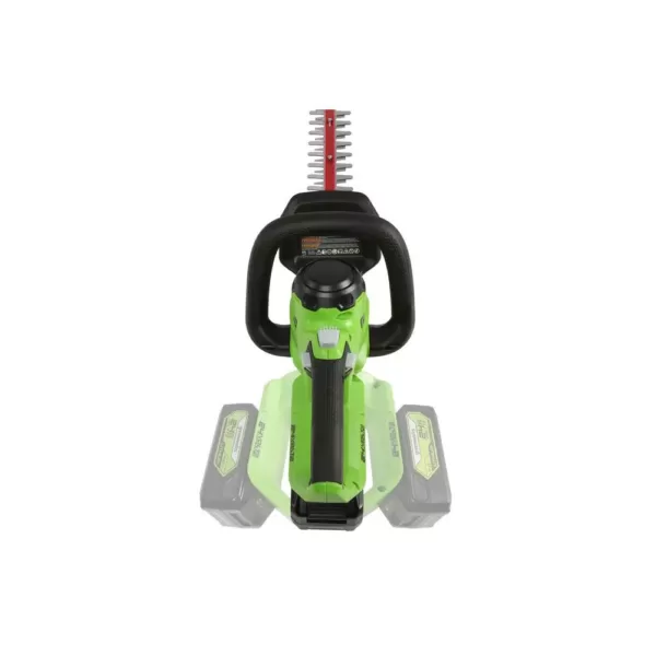 Greenworks 22 in. 24-Volt Battery Cordless Hedge Trimmer, Battery Not Included HT24B04