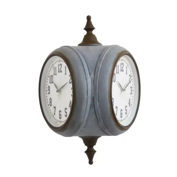 3R Studios Grey Double Sided Wall Clock