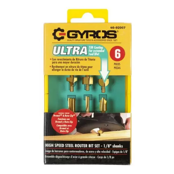 Gyros Router Bit Set (6-Piece)