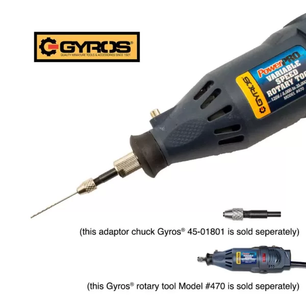 Gyros #61 - #80 Carbon Steel Wire Gauge Drill Bit Dome Set (Set of 20)