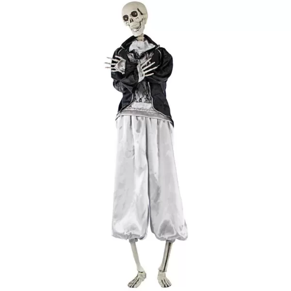 Haunted Hill Farm 5 ft. Animatronic Talking Skeleton Groom Halloween Prop