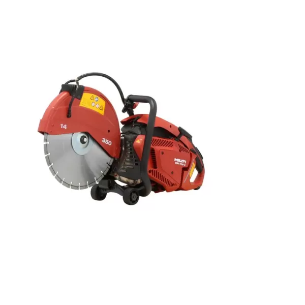 Hilti DSH 700-X 70 cc 14 in. Hand Held Gas Saw with 3 Premium 14 in. Diamond Blades