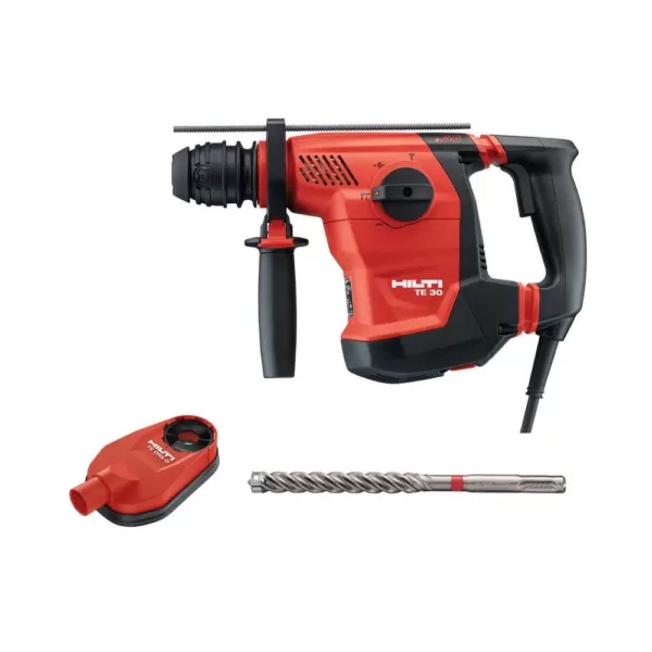 Hilti 120-Volt 8.6 Amp Corded 1-1/8 in. SDS Plus TE 30 AVR Rotary Hammer Drill with TE-CX Drill Bit and DRS-D Kit