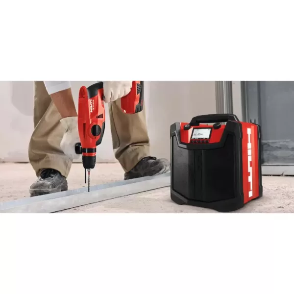 Hilti RC 4/36 120-Volt AM/FM Bluetooth Radio and Battery Charger