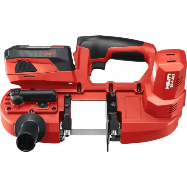 Hilti 22-Volt SB 4 Lithium-Ion Cordless Band Saw with Two 4.0 Ah Batteries, Charger, Rafter Holder, 10/14 TPI Blade and Bag