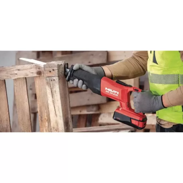 Hilti 36-Volt SR 30A Lithium-Ion Cordless Reciprocating Saw Kit with Two 36/5.2 Ah Batteries, Charger and Bag