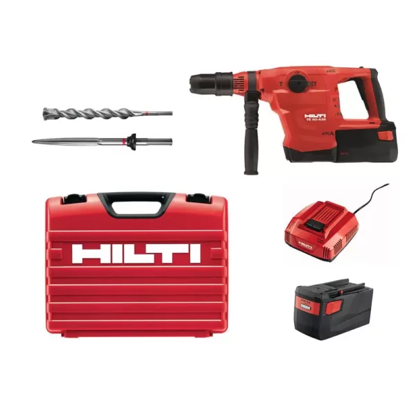 Hilti 36-Volt SDS-Max Cordless Brushless TE 60-A36 Rotary Hammer Drill Kit with Active Vibration Reduction (AVR) and ATC