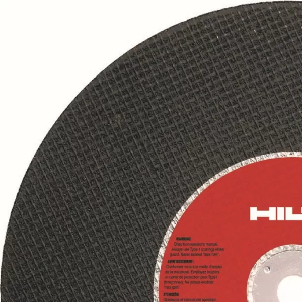 Hilti 14 in. x 5/32 in. x 1 in. SP-1 Abrasive Metal Deck Cutting Gas Saw Blade/Disc (10-Pack)