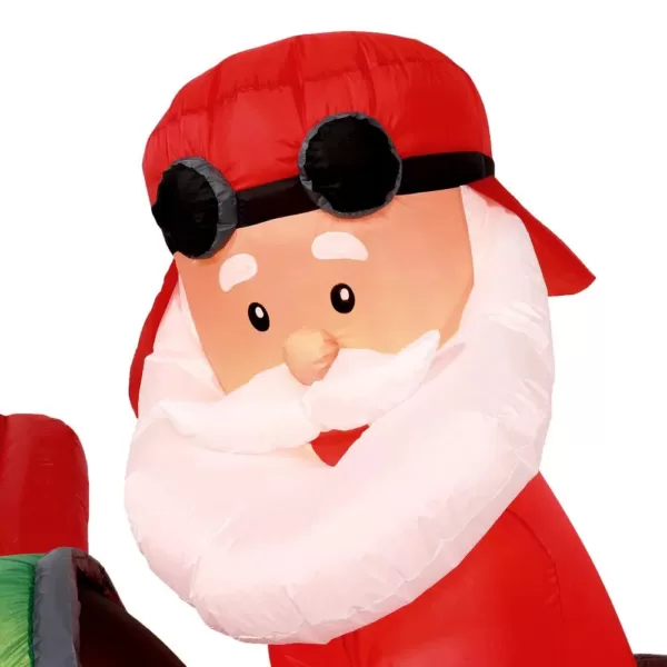 Home Accents Holiday 16 ft. Inflatable Santa on Airplane