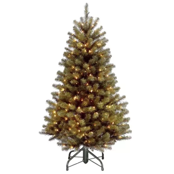 Home Accents Holiday 4.5 ft North Valley Spruce Artificial Christmas Tree with 200 White Mini Lights