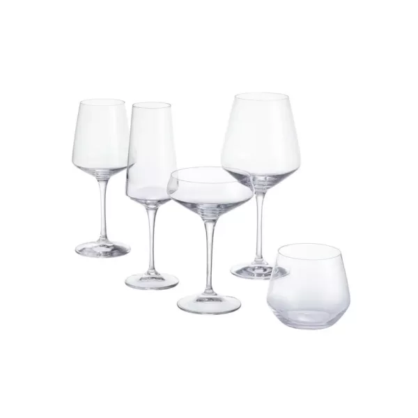 Home Decorators Collection Genoa 11.25 oz. Lead-Free Crystal Coupe Cocktail Glasses (Set of 4)