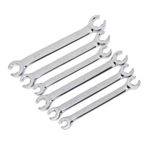 Husky SAE & MM Flare Nut Wrench Set (6-Piece)