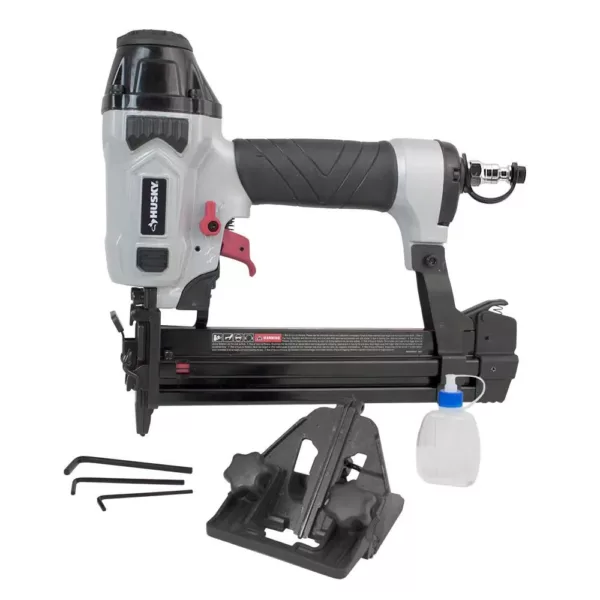 Husky Pneumatic 4-in-1 18-Gauge 1-5/8 in. Mini Flooring Nailer and Stapler