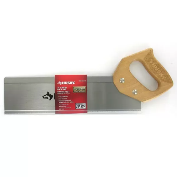 Husky 14 in. Back Saw with Wood Handle