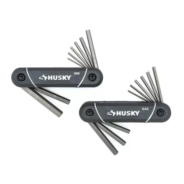 Husky SAE/Metric Folding Hex Key Set (17-Piece)