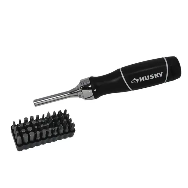 Husky Ratcheting Screwdriver Set (40-Piece)