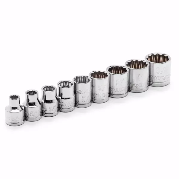 Husky 3/8 in. Drive Lighted Ratchet and Socket (21-Piece)