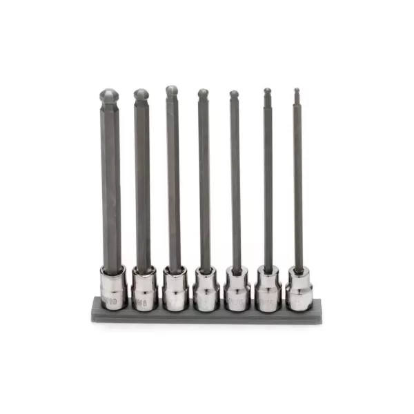 Husky Long Ball End Bit Socket Set Metric (7-Piece)