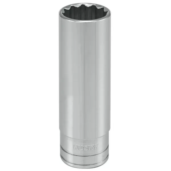 Husky 1/2 in. Drive 1/2 in. 12-Point SAE Deep Socket