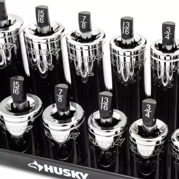 Husky SAE and Metric Socket Rack Set (6-Piece)