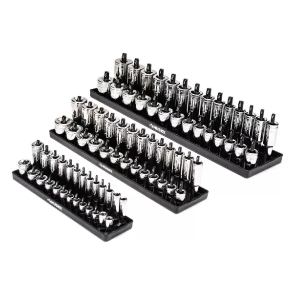 Husky SAE and Metric Socket Rack Set (6-Piece)