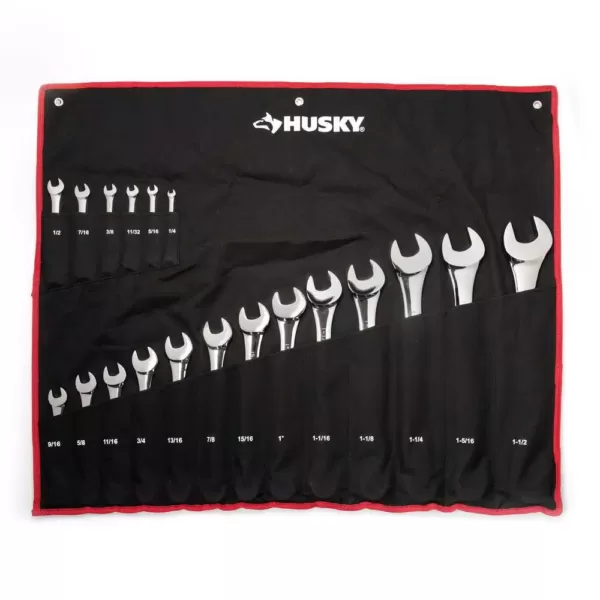 Husky Master Metric and SAE Combination Wrench Set (41-Piece)