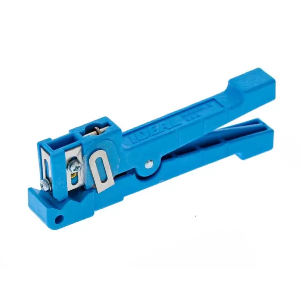 Ideal 1/8 in. to 7/32 in. Coax/Fiber Ringer Stripper, Blue