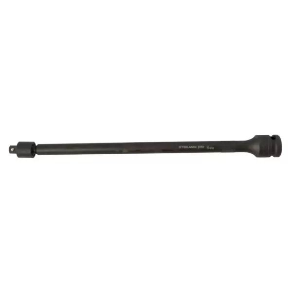 STEELMAN PRO 1/2 in. Drive 12 in. L x 3/8 in. Pinless Swivel Impact Extension Bar