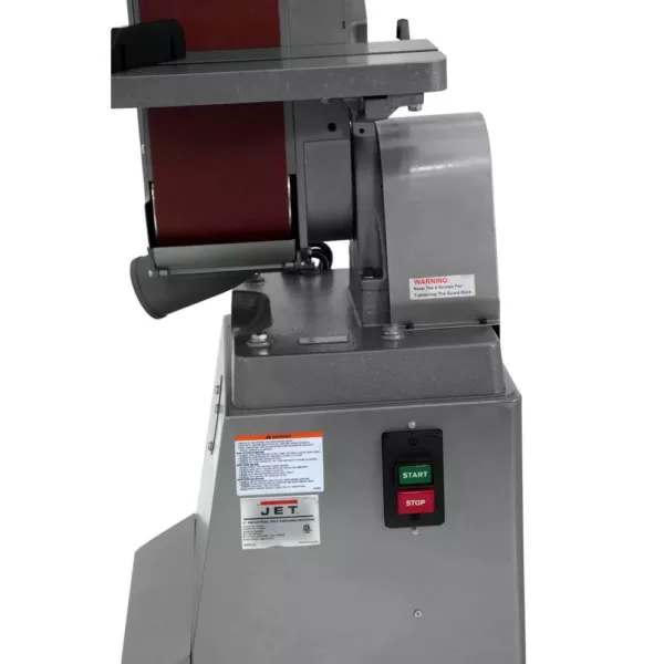 Jet 1.5 HP 6 in. x 48 in. Industrial Horizontal/Vertical Belt Finishing Sander with Closed Stand, 115/230-Volt J-4300A