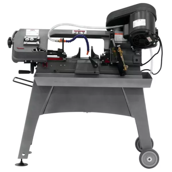 Jet 1/2 HP 5 in. x 8 in. Wet Metalworking Horizontal Band Saw with Rolling Stand, 3-Speed, 115-Volt, J-3230